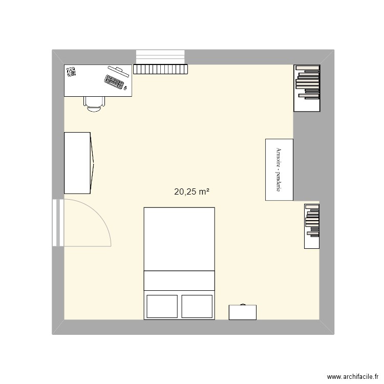 chambre. Plan de 0 pièce et 0 m2