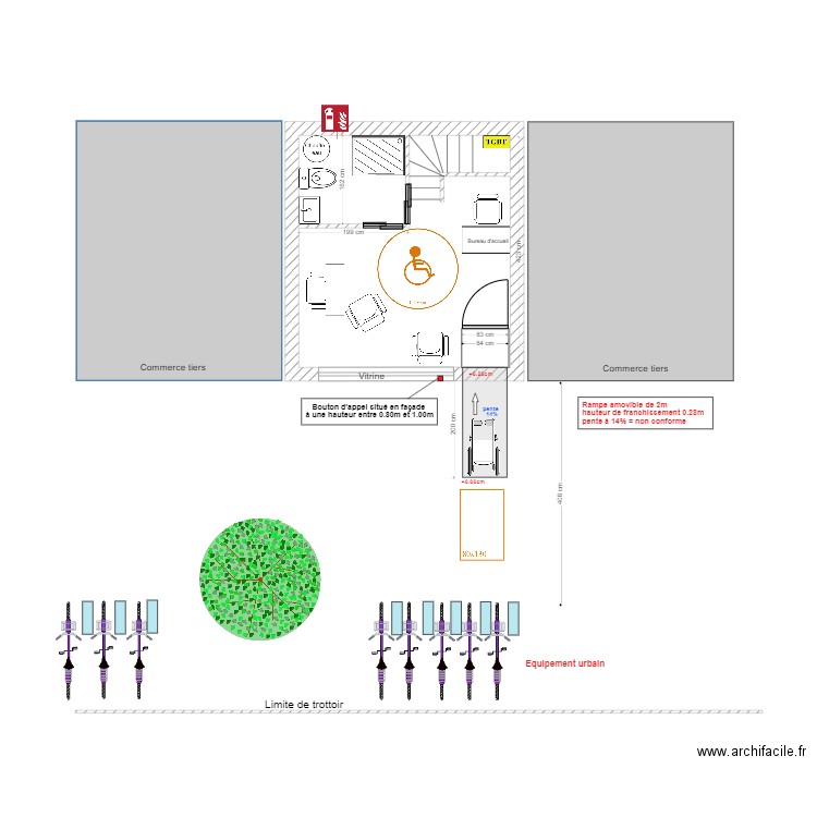 Esthétique Passionnément rampe 2 metres. Plan de 0 pièce et 0 m2