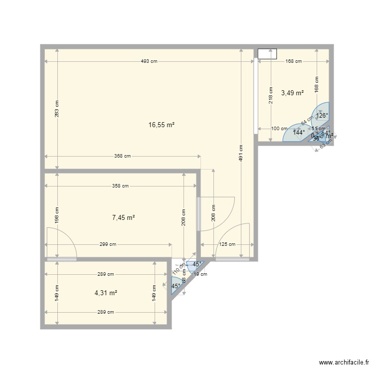 10 Civry. Plan de 5 pièces et 32 m2