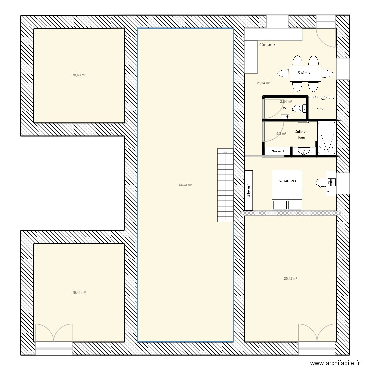 DAMIEN et AURÉLIE. Plan de 0 pièce et 0 m2