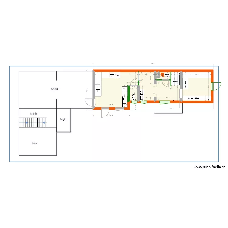 wahagnies modifi&eacute;. Plan de 