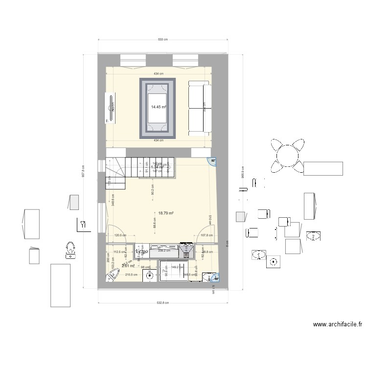 Ouistreham projet 2. Plan de 0 pièce et 0 m2