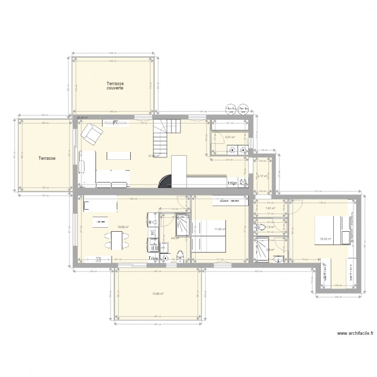 Maison perso 12 et Alando et Gîte. Plan de 0 pièce et 0 m2