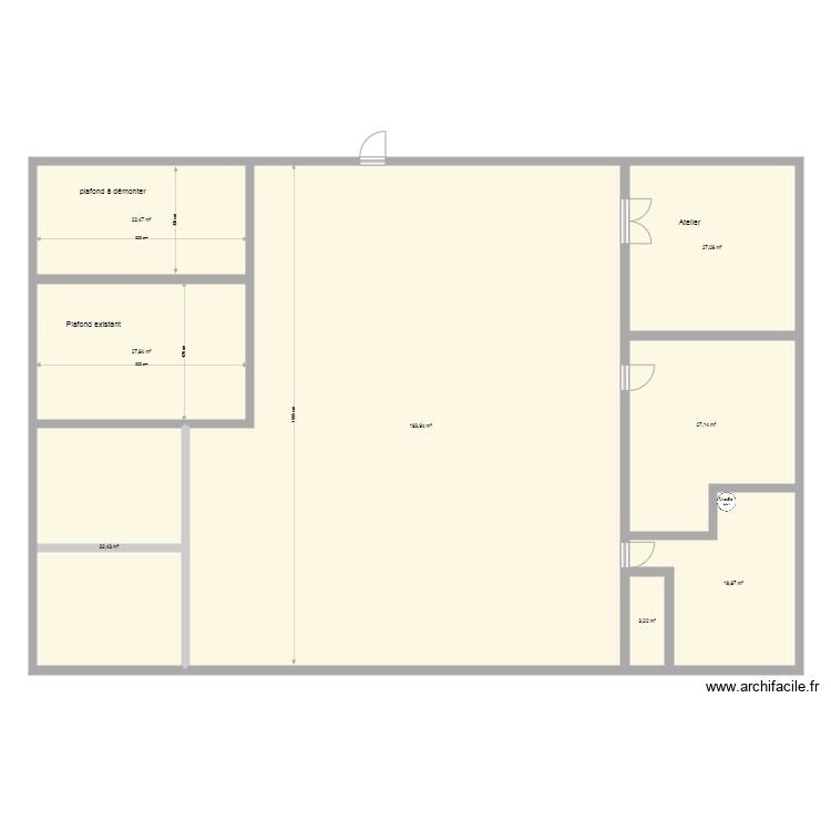 Bureau Haute borne actuel. Plan de 0 pièce et 0 m2