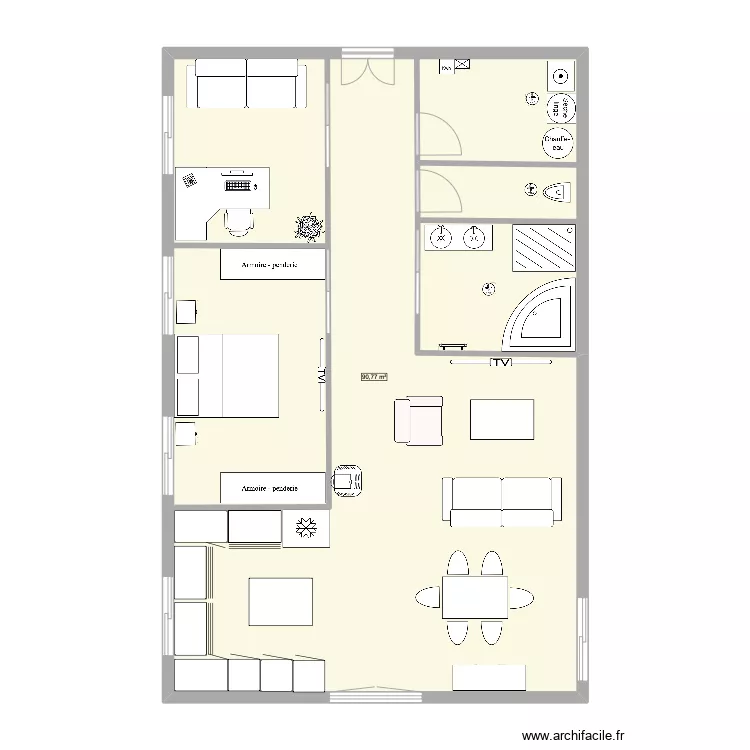 MOREILLES PLATEAU aménagé. Plan de MOREILLES PLATEAU aménagé. Plan de