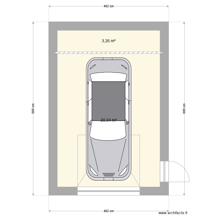Garage maison. Plan de 0 pièce et 0 m2