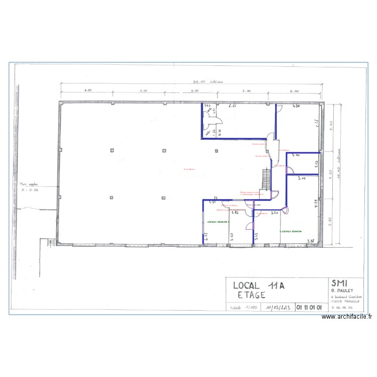 MALPASSE BUREAU. Plan de 0 pièce et 0 m2