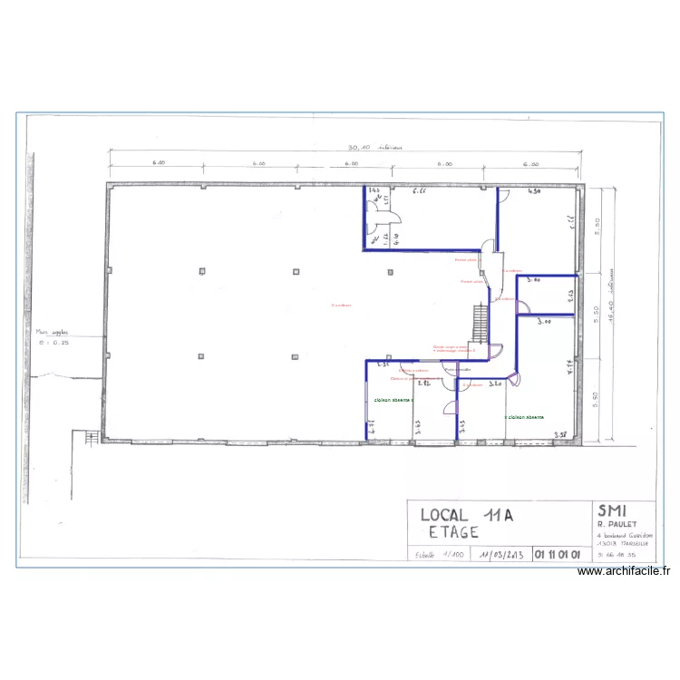 MALPASSE BUREAU. Plan de 