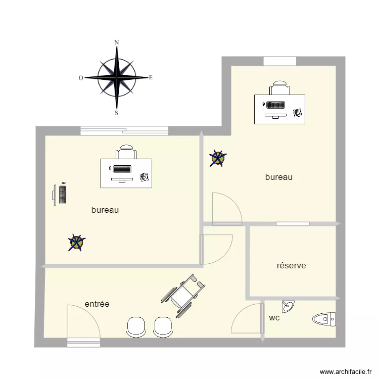 cabinet dentaire . Plan de 0 pièce et 0 m2