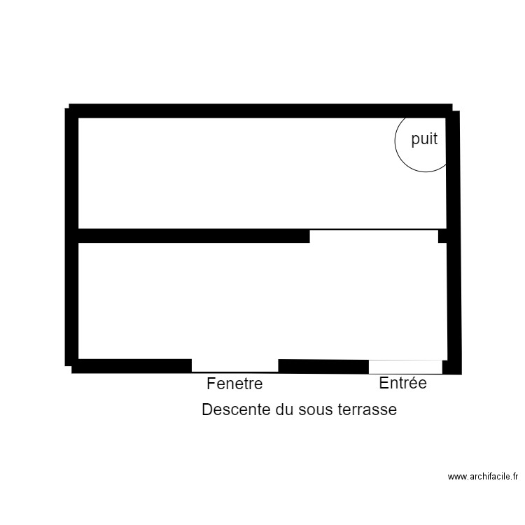 SOUS TERRASSE. Plan de 0 pièce et 0 m2