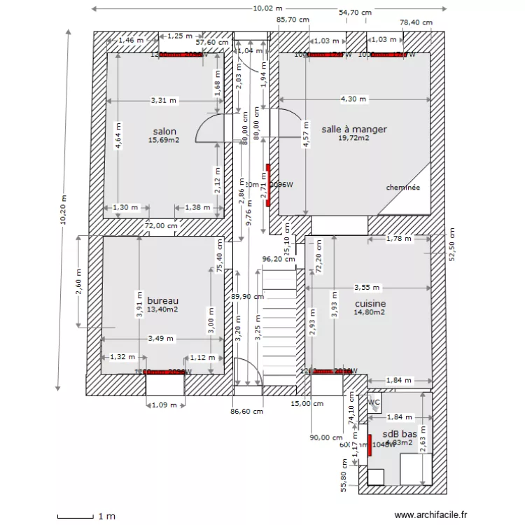 rdC_carrelage_1. Plan de 