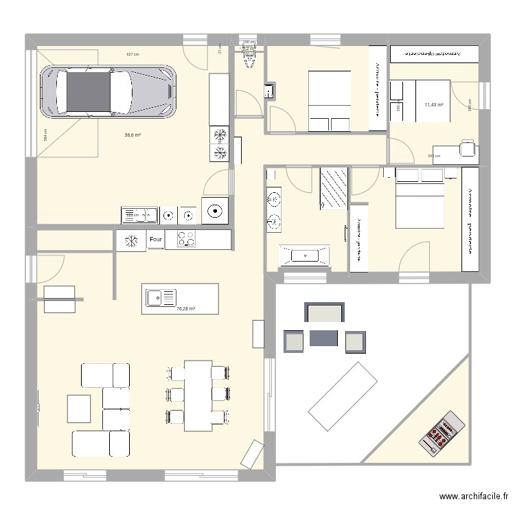 Maison officielle 2022. Plan de 8 pièces et 156 m2