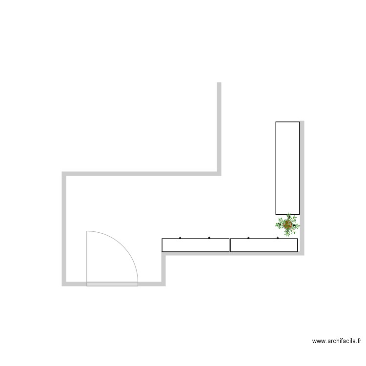 Mélina entrée. Plan de 0 pièce et 0 m2