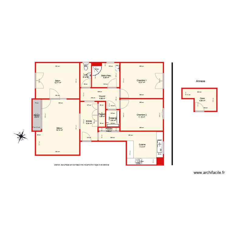 BI 3788 Cot&eacute;. Plan de 