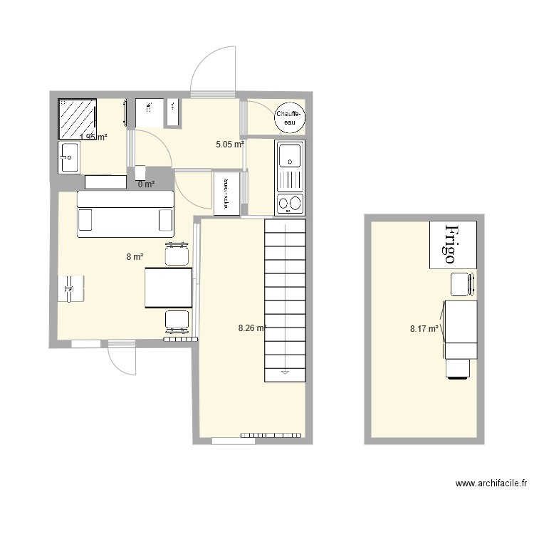 VDI RdC. Plan de 0 pièce et 0 m2