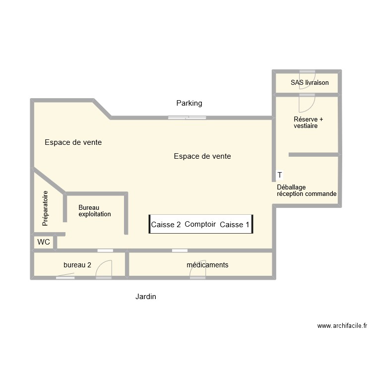 PHARMACIE DES PASSONS AUBAGNE. Plan de 0 pièce et 0 m2