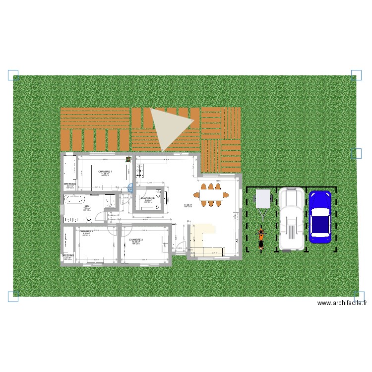PLAN 1. Plan de 8 pièces et 95 m2