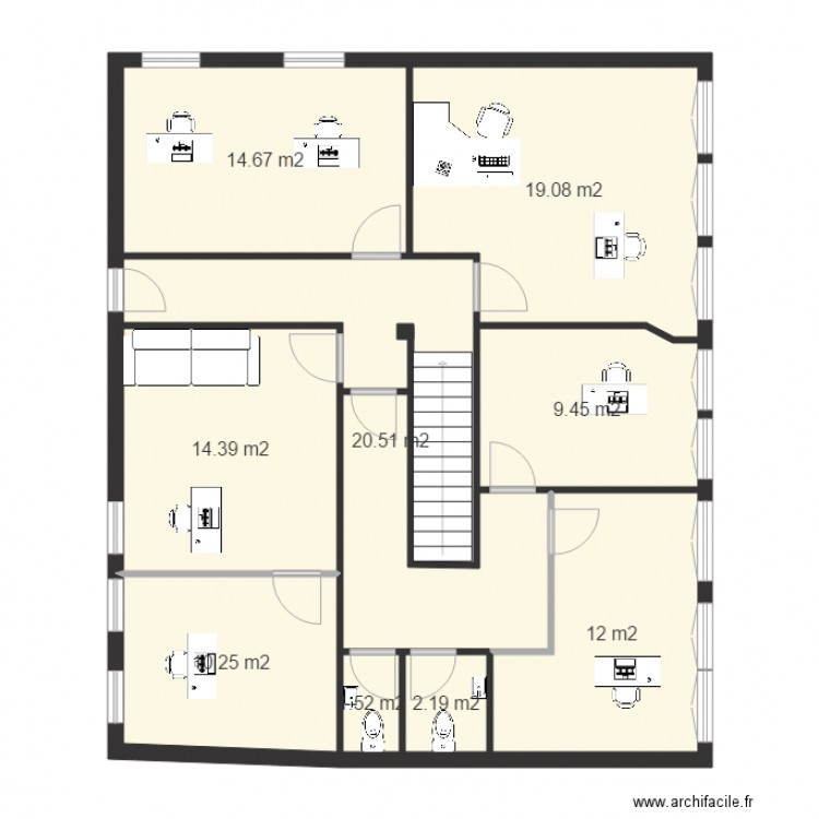 PLAN ETAGE. Plan de 0 pièce et 0 m2