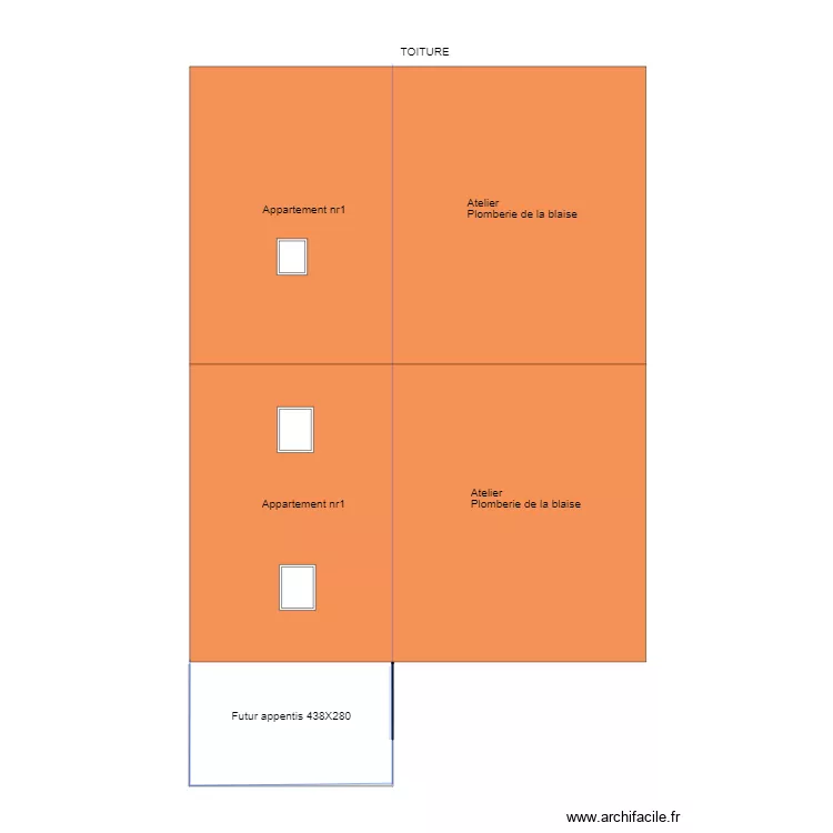 appartement nr1. Plan de 