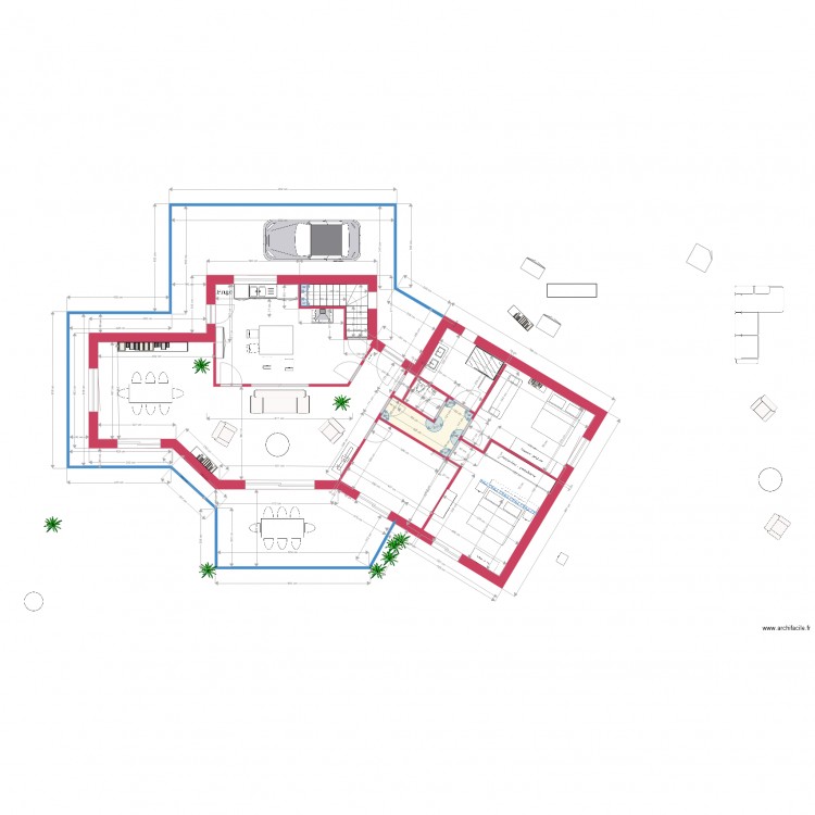 Villa réalisation projet17. Plan de 0 pièce et 0 m2