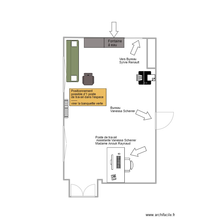 bureau 214. Plan de 0 pièce et 0 m2