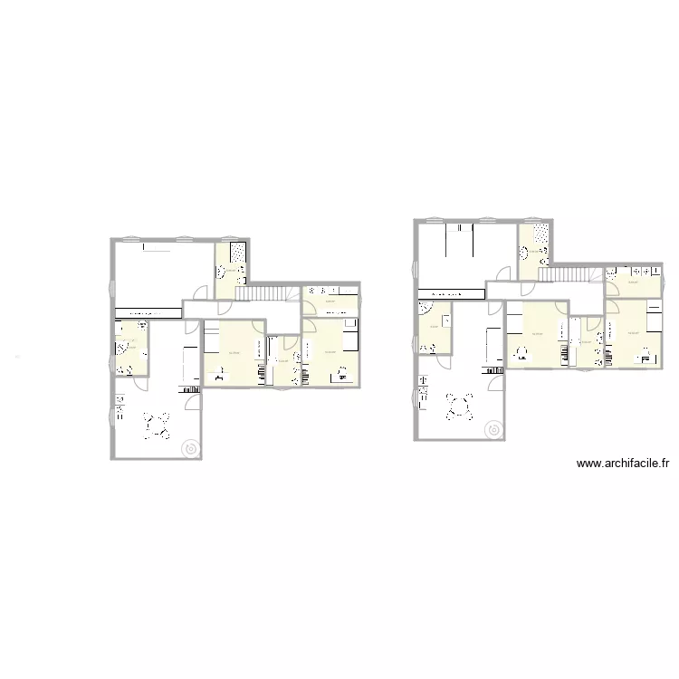 rez de chauss&eacute;e fevrier. Plan de 