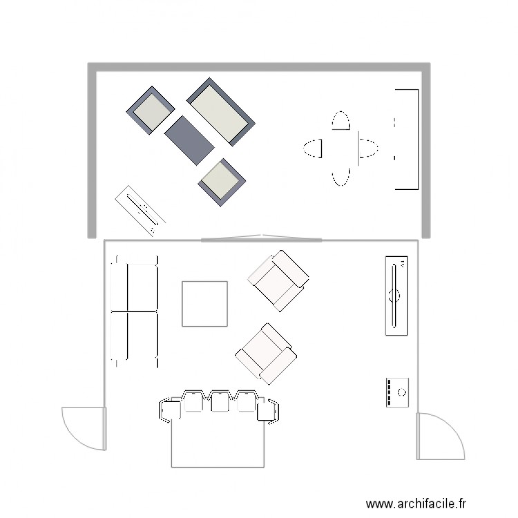 salon veranda 2018. Plan de 0 pièce et 0 m2