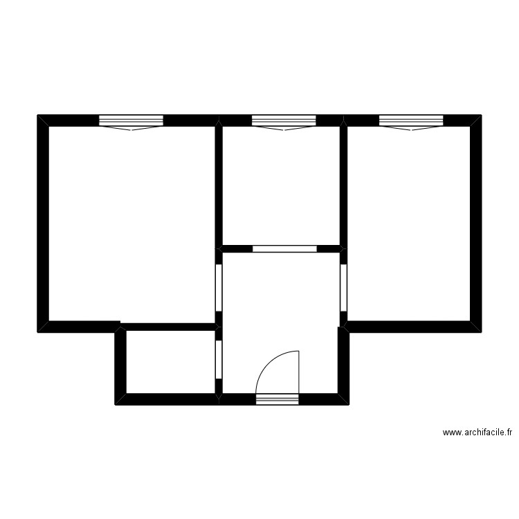 SADIQQI. Plan de 5 pièces et 51 m2