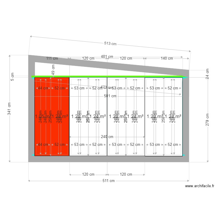  mur  5 placo  Plan  8 pi ces 10 m2 dessin  par nlco19