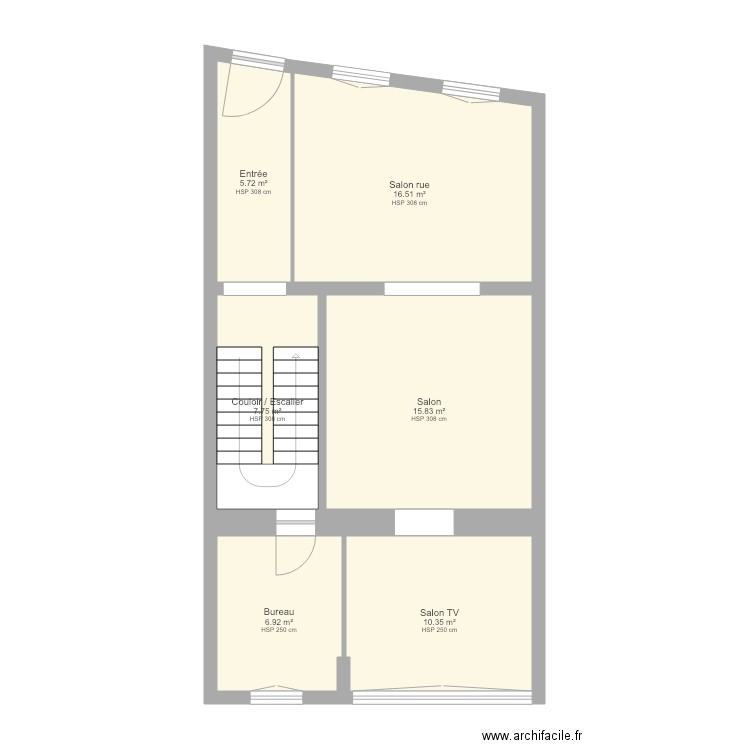 RDC. Plan de 0 pièce et 0 m2