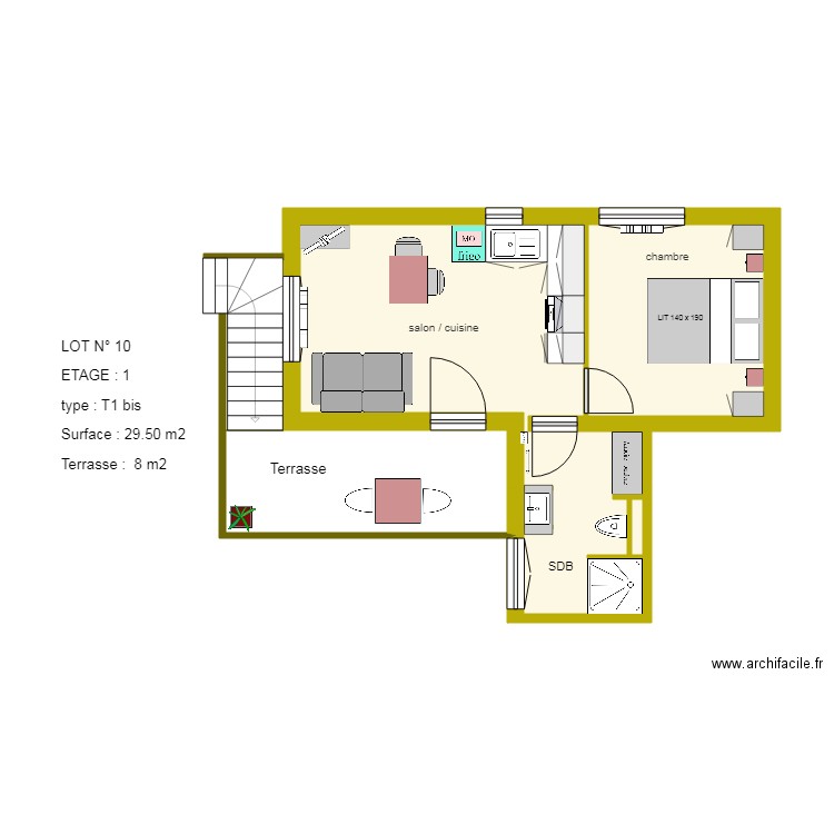 LOT 10. Plan de 0 pièce et 0 m2