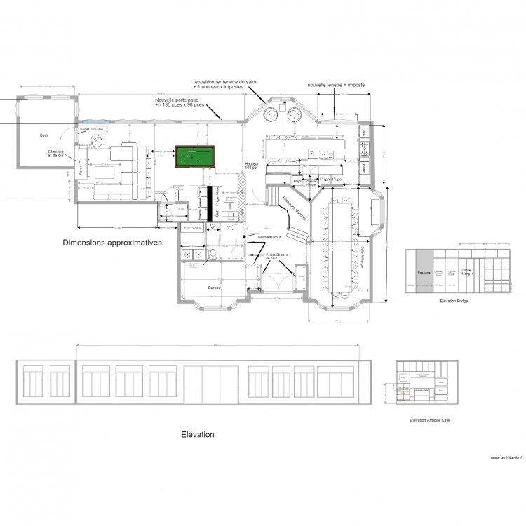 cuisine ilot plan maison garde robe bar 40 pouces bar rotaded. Plan de 0 pièce et 0 m2