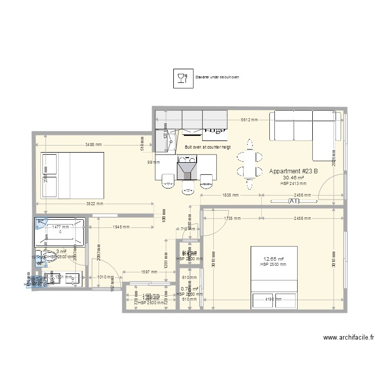 6485 App 23 modifier B. Plan de 0 pièce et 0 m2