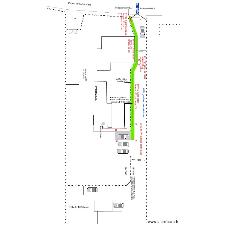 Plan de masse. Plan de 0 pièce et 0 m2