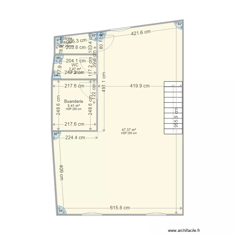 Marie jerome V2 cotes etage 1. Plan de 