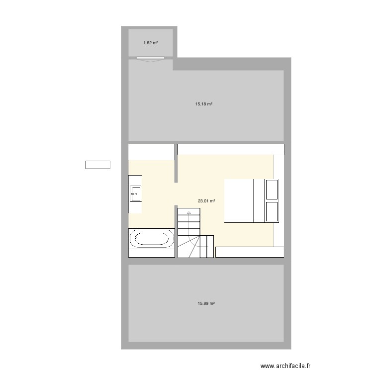 Tabellion 4e étage Mezzanine version 3. Plan de 0 pièce et 0 m2