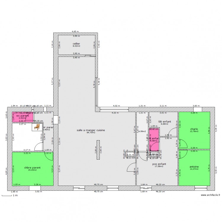 maison7. Plan de 0 pièce et 0 m2