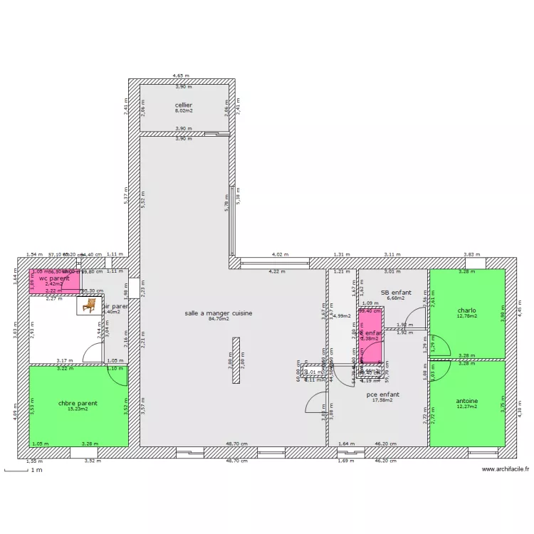 maison7. Plan de 