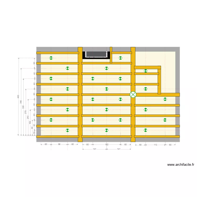 Maison spots SaM. Plan de 