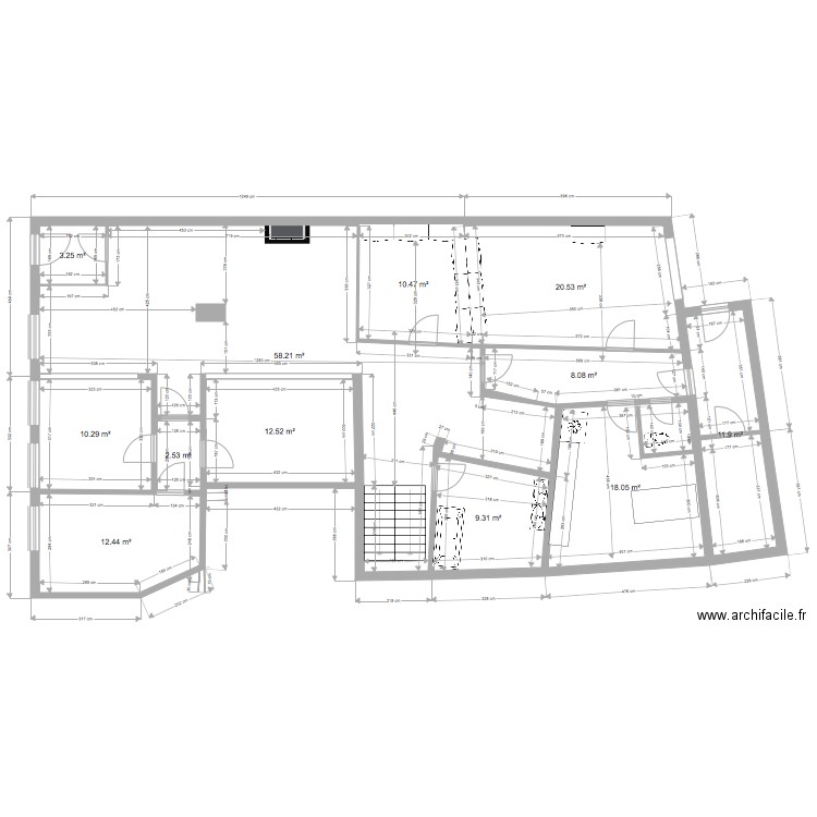 RdC Bld Lafayette Etat Futur 2307. Plan de 0 pièce et 0 m2