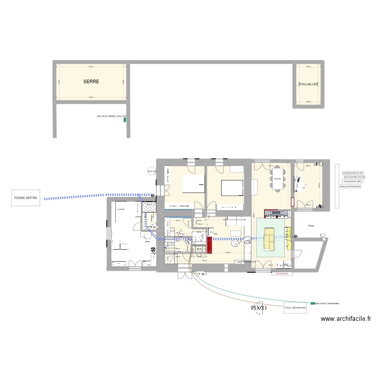 Inca 22 2NIVO JUIN. Plan de 15 pièces et 156 m2