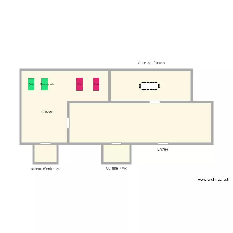 Plan du 6 &egrave;me &eacute;tages. Plan de 