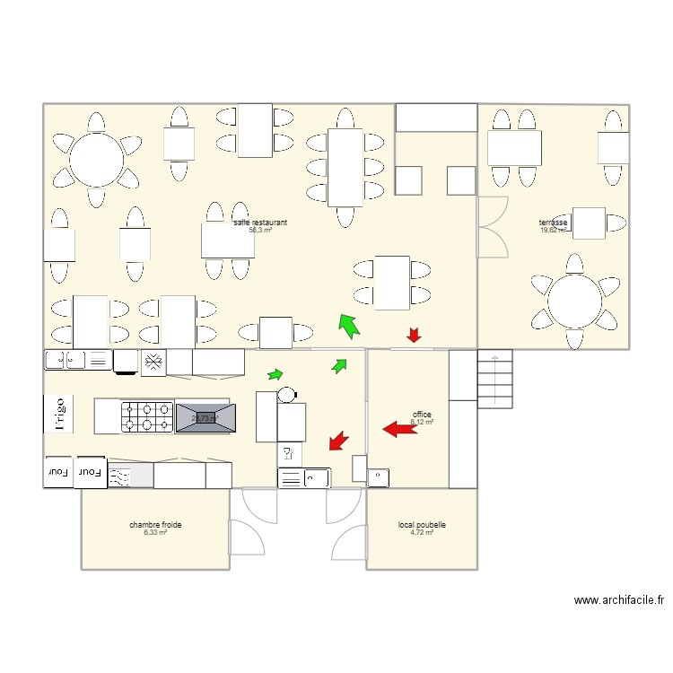 baptiste. Plan de 6 pièces et 119 m2