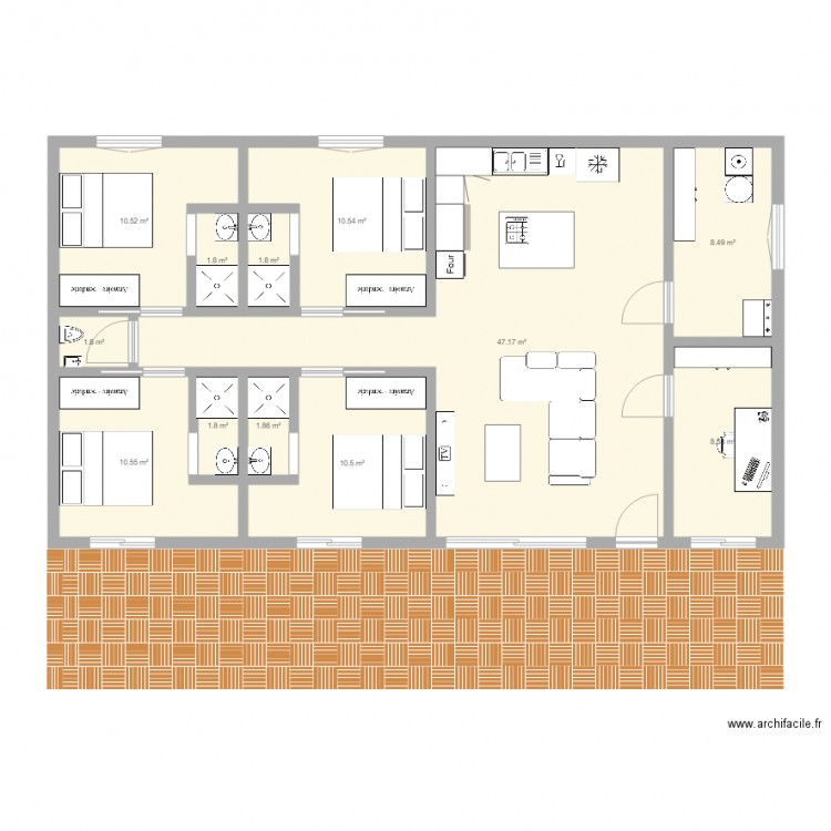 bungalow principal 3. Plan de 0 pièce et 0 m2