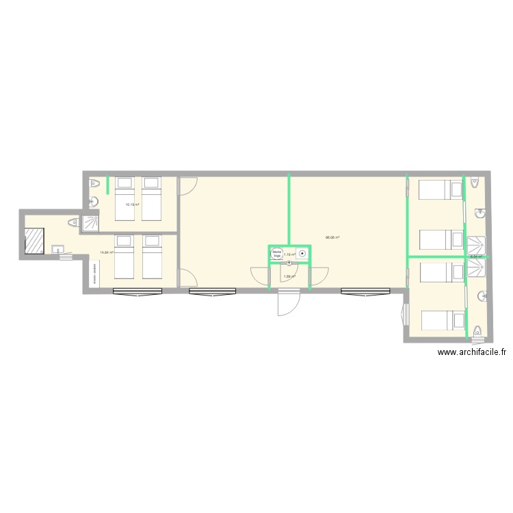 lofts. Plan de 0 pièce et 0 m2