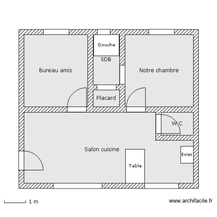 Maison du Lac modifiée. Plan de Maison du Lac modifiée. Plan de