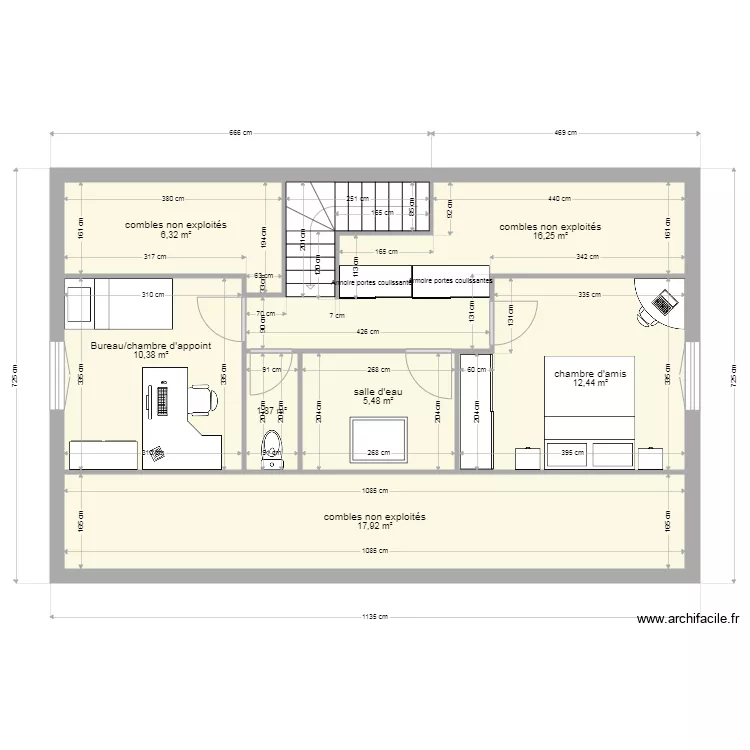 Am&eacute;nagement &eacute;tage au 11 nov 2021 V3b. Plan de 
