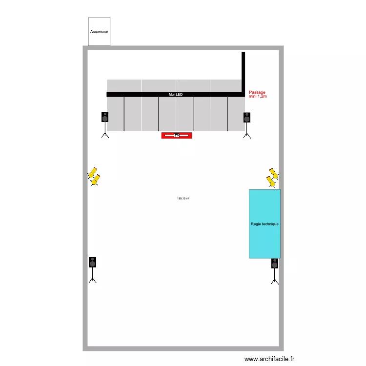materiel Coty. Plan de 