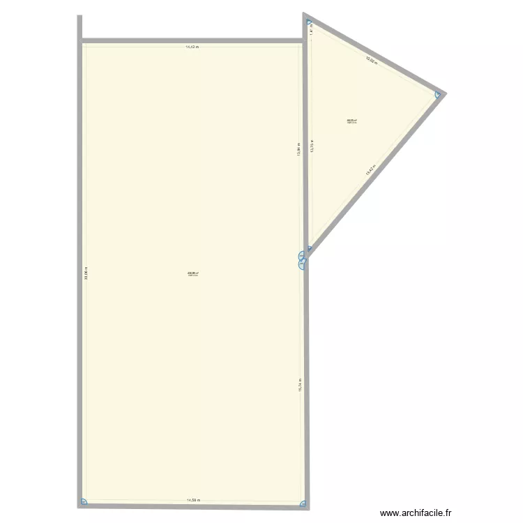 Garage. Plan de 2 pièces et 503 m²