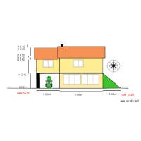 Facade  SUD                                     villenauxe la petite